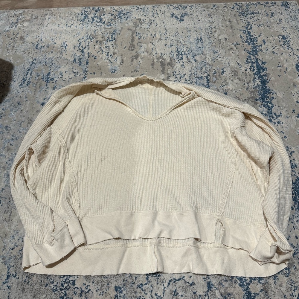 Free people white sweater